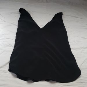 Black v tank top